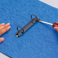 リヒトラブ リングファイル A4S 35mm 藍 10冊 F-803-5 1セット（直送品）