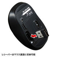 サンワサプライ ワイヤレスブルーLEDマウス MA-WBL50BK 1個（直送品）