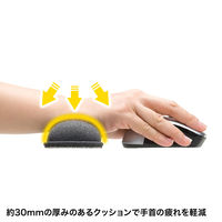 サンワサプライ クッションリストレスト TOK-ERG5DGY-S 1個