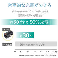 エレコム シガーチャージャー/1USBポート/コンパクト/2.4A/ブラック MPA-CCU11BK 1個