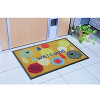 イケヒコ 玄関マット 屋外用 『フォレスタ 外用玄関マット』 オレンジ 約59×90cm 1枚