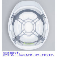 【ヘルメット】 DICプラスチック ABS製ヘルメット AA17 AA17型HA5E-K17式(WH) 1個