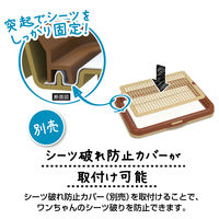 ペティオ 片手でらくらく ドッグトレー ブラウン レギュラー 1個