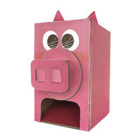 ダンボール工作　ガチャマシン工作キット 719-025 銀鳥産業（直送品）