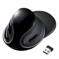 サンワサプライ ワイヤレスブルーLEDエルゴマウス MA-ERGW13 1個（直送品）