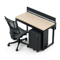 Ceha プレノデスクシステム スチールキャビネット 3段 ブラック 幅300×奥行470mm×高さ616mm 1台 サイドワゴン キャスター・鍵付き