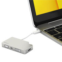 USB-C マルチ変換ビデオアダプター／シルバー　CDPVGDVHDMDP　1個　StarTech.com（直送品）