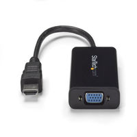 HDMI-VGA (RGB)変換アダプタ (オーディオ対応)　HD2VGAA2　1個　StarTech.com