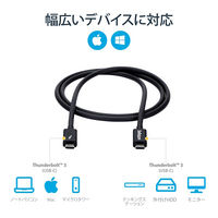 Startech.com Thunderbolt 3ケーブル 1m 4K USB-C TBLT3MM1M 1個