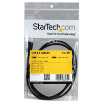 Startech.com USB 3.1ケーブル 1m ブラック USB31CC1M 1個