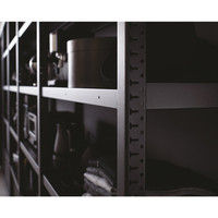 オカムラ BRIO ブリオ 本体セット 天地4段 ホワイトフレーム スチール棚 ネオホワイト 幅930×奥行450×高さ1100mm 6011745 （取寄品）