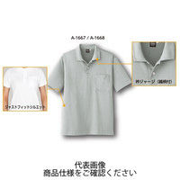 コーコス信岡 冷感・吸汗速乾 長袖ポロシャツ チャコール M A-1668-23-M 1セット(5枚)（直送品）
