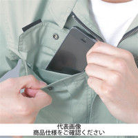 コーコス信岡 立体カット長袖シャツ シルバー S ASー938ー3ーS 1枚（直送品）