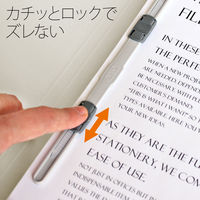 プラス 背補強フラットファイル グレー A4タテ 79439 1セット（30冊：10冊入×3袋）