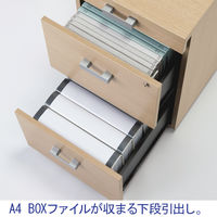 【組立設置込】ARAN WORLD EIDOS エイドス 脇机 3段 ライトオーク 幅420×奥行700×高さ700mm 1台