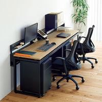 Ceha プレノデスクシステム 専用 机上シェルフ ブラック 幅1000mm用 1台