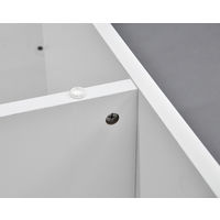 エイ・アイ・エス レコードラック ホワイト 幅733×奥行355×高さ733mm GTLP-001 WH 1台（直送品）