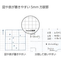 コクヨ キャンパスノート セミB5 5mm方眼罫 40枚 1冊 ノ-4S5-D