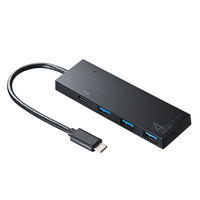 USBハブ　USB3.2Gen1　USB-C　Type-C×1、USB3.2Gen1×3　USBポート　USB-3TCH8BK　サンワサプライ　1個