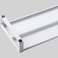 サンワサプライ スチール製机上ラック（W500） ホワイト MR-LC207W 幅500×奥行257×高さ89mm 1台（直送品）