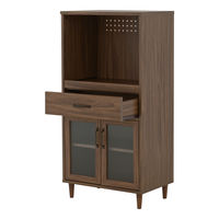 佐藤産業 POWRY（ポーリー）レンジ台 幅600×奥行398×高さ1200mm PW120-60L BR 1台（直送品）