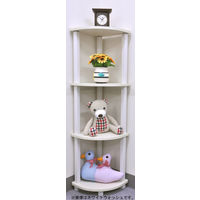 エイ・アイ・エス クイックイージー コーナー3段 ナチュラル 幅297×奥行297×高さ1125mm 1台（直送品）