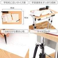 【軒先渡し】 Bauhutte スクールスタンディングデスク 幅639×奥行400×高さ700～1080mm BHD-600H-BK 1台（直送品）