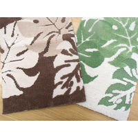 萩原 インテリアマット アラカイ グリーン 約30×110cm 1枚（直送品）