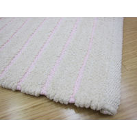 萩原 インド綿マット クロエ ピンク 約45×65cm 1枚（直送品）