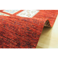 萩原 ベルギー製ラグ・マット シバック レッド 約200×250cm 1枚（直送品）