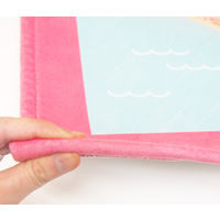 萩原 洗えるキッズラグ プリンセスタウン 約185×185cm 1枚（直送品）