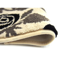 萩原 インテリアマット アイビー2 ベージュ 約55×85cm 1枚（直送品）