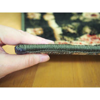 萩原 ウィルトン廊下敷き ロゼ グリーン 約66×540cm 1枚（直送品）