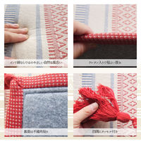 萩原 インド綿ボンディングマット テラ レッド 約50×80cm 1枚（直送品）