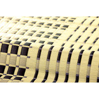 萩原 国産い草センターラグ（裏貼り） 築彩（ちくさい） ブルー 約176×230cm 1枚（直送品）