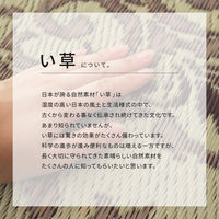 萩原 い草センターラグ（裏貼り） カノン ブルー 約230×230cm 1枚（直送品）