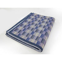 萩原 い草コンパクトラグ（裏貼り） キハチ ブルー 約180×240cm 1枚（直送品）