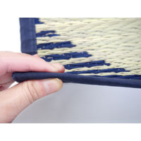 萩原 い草コンパクトパフラグ（裏貼り） ティルト BL ブルー 約180×240cm 1枚（直送品）