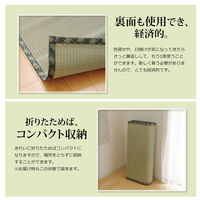 イケヒコ 純国産 減農薬栽培 い草 上敷き カーペット 糸引織 『西陣』 三六間1畳（約910×1820mm） 熊本県八代産イ草使用 1枚（直送品）