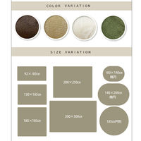 イケヒコ ラグ 1.5畳 無地 フランネル 『フランアイズ』 アイボリー 約1300×1850mm 1枚（直送品）