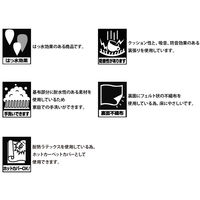 プレーベル ラグ ジル グリーン 190×190cm 2389-119-01 1枚（直送品）