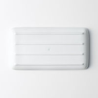 【まとめ買いセット】 無印良品 白磁角皿 約幅22.5×奥行12×高さ2.5cm 1箱（5枚入） 良品計画