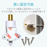 DXアンテナ フラットケーブル/F形接栓式 1JW1FFS（B） 1個（直送品）