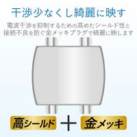 DXアンテナ 分配器 【2K 4K 8K 対応】 3分配 全端子間通電 金メッキプラグ F型端子 3DLRS(B) 1個
