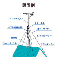 DXアンテナ マスト接続金具 MCP-25N-B2 1個（直送品）