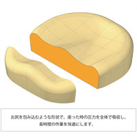 SEKI ボリュームクッションチェア ネイビー 1脚