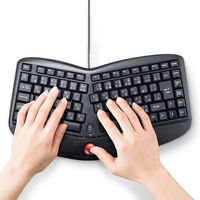 サンワサプライ エルゴノミクスキーボード SKB-ERG5BK 1個