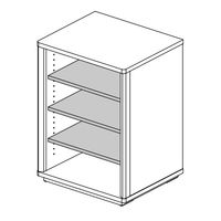 HAMILeX Badic（バディック） B-7126用 オプション引出しユニット ブラック木目柄 幅512×奥行400×高さ131mm BP-714（直送品）
