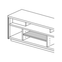 HAMILeX Badic（バディック）シリーズ オプション引出しユニット ブラック木目柄 幅450×奥行276×高さ50mm BP-733 1台（直送品）