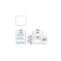HAMILeX Grato（グラト）シリーズ オーディオラック ブラウン 幅604×奥行580×高さ992mm GT-9713 1台（直送品）